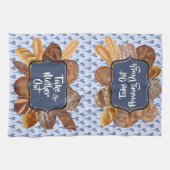 ブルーソードパンベーキング パーソナライズされた キッチンタオル (横)