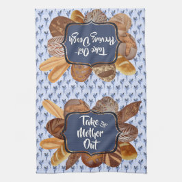 ブルーソードパンベーキング パーソナライズされた キッチンタオル