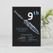 ブルーソード9th男の子バースデーパーティー 招待状 (スタンド正面)