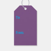 ブルーゾンビトロールデーモンギフトラベル ギフトタグ (裏面)