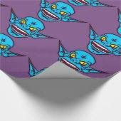 ブルーゾンビトロールデーモンラッピング紙 ラッピングペーパー (角)