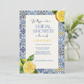 ブルータイイタリアントルブライダルシャワー招待状 招待状 (スタンド正面)