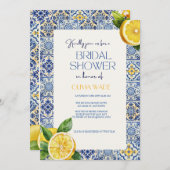 ブルータイイタリアントルブライダルシャワー招待状 招待状 (正面/裏面)
