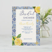 ブルータイイタリアントルブライダルシャワー招待状 招待状 (スタンド正面)