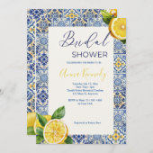 ブルータイイタリアントルブライダルシャワー招待状 招待状 (正面/裏面)