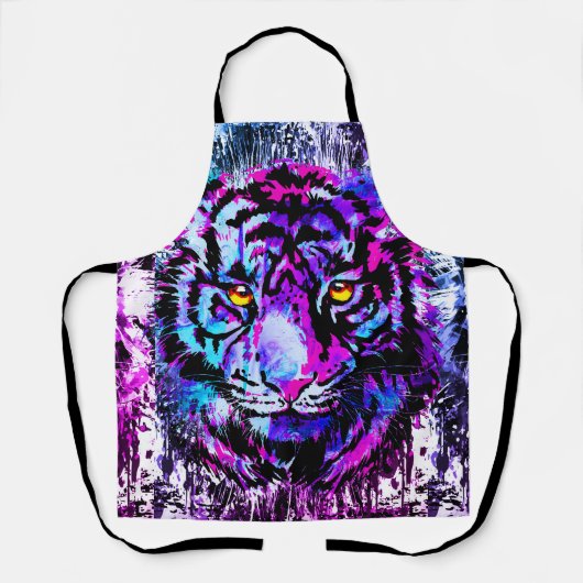 ブルータイガーエプロン – タイガースケッチ エプロン (正面)