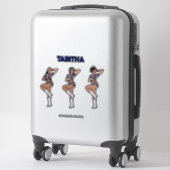 ブルータイガーダンサー#1 シール (スーツケース)