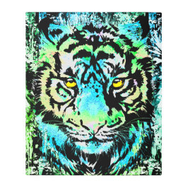 ブルータイガーヘッド – タイガーアイズメタルプリント メタルプリント