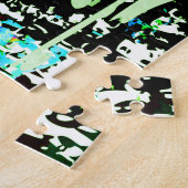 ブルータイガーヘッド – タイガーポートレートパズル ジグソーパズル (側面)