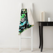 ブルータイガーヘッド – タイガーポートレート シェルパブランケット (インサイチュ)