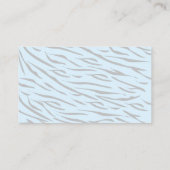 ブルータイガーボーイ赤ちゃんシャワーおむつラッフルチケット エンクロージャーカード (裏面)