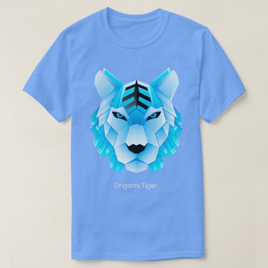 ブルータイガー折り紙 Tシャツ (デザイン正面)