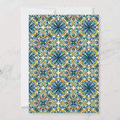 ブルータイタリアンイルレモンメインスクイーズブライダルシャワー 招待状 (裏面)