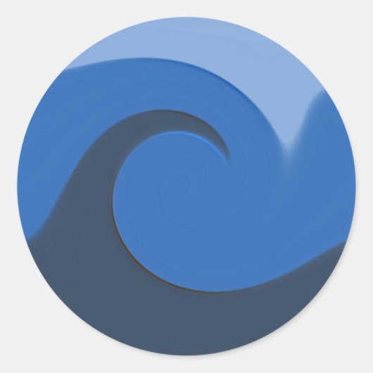 "ブルータイド" -封筒用シール/シール ラウンドシール (正面)