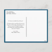 ブルータイポグラフィメリークリスマスフォトコラージュ シーズンポストカード (裏面)