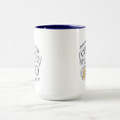 ブルータイポグラフィ応援ズアンドビアーズアニーエイジ誕生日 マグカップ (中央)