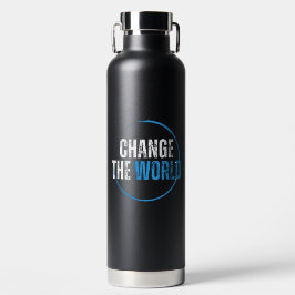 ブルータイポグラフィ環境やる気を起こさせる引用文 ウォーターボトル