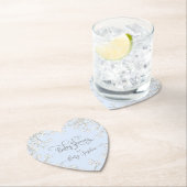 ブルータイポグラフィ赤ちゃんの息フローラ赤ちゃんシャワー ペーパーコースター (インサイチュ)