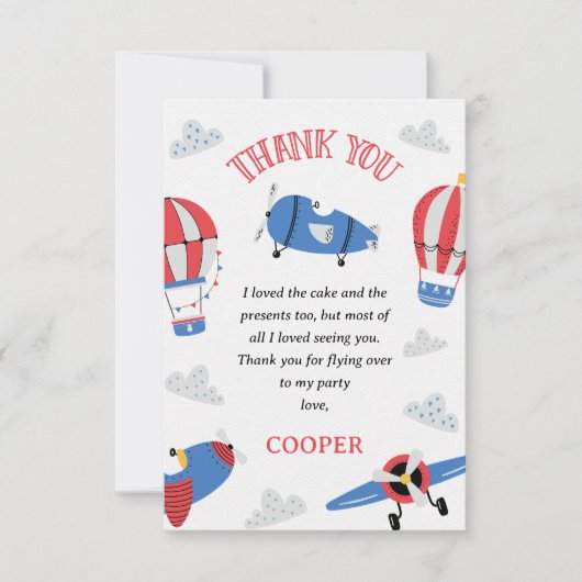 ブルータイムフライモダンズ1st誕生日 サンキューカード (正面)