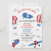 ブルータイムフライモダンズ1st誕生日 招待状 (正面)