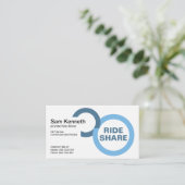 ブルータイヤサークルライド共有ドライバー 名刺 (スタンド正面)