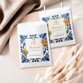 ブルータイルかわいこちゃんオレンジシトラスベビーシャワーデコール フェイバーバッグ