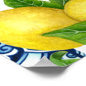 ブルータイルとレモンアマルフィブライダルシャワーへようこそ ポスター (角)