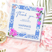 ブルータイルのブーガインビリア エレガントなブライダルシャワー フェイバータグ