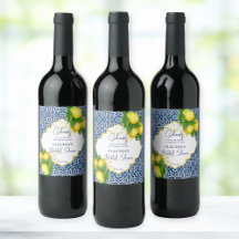 ブルータイルのレモン アマルフィ ブライダルシャワーパーティー カスタム