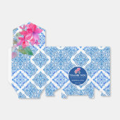 ブルータイルアマルフィ結婚フローラサンキューバッグ フェイバーボックス (折り畳みなし)