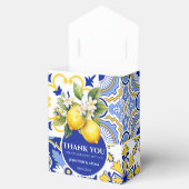 ブルータイルアマルフィ結婚レモンズサンキューバッグ フェイバーボックス (オープン)