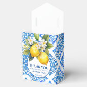 ブルータイルアマルフィ結婚レモンズサンキューバッグ フェイバーボックス (オープン)