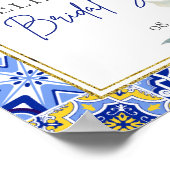 ブルータイルイタリアンアーチシトラスレモンへようこそ ポスター (角)