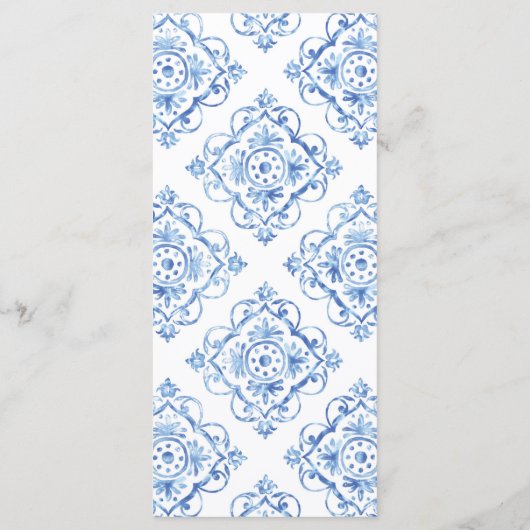 ブルータイルイタリアンフローラレモンディナー メニュー (裏面)