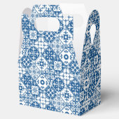 ブルータイルサントリーニギリシャスペインの語/赤ちゃんシャワー フェイバーボックス (オープン)