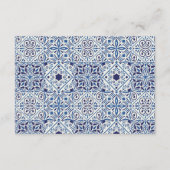 ブルータイルズの結婚式詳細挿入カード エンクロージャーカード (裏面)