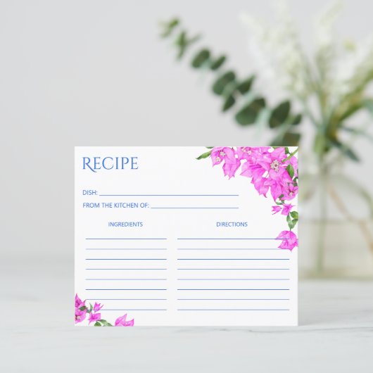 ブルータイルズブーゲンビリア地中海のレシピカード (スタンド正面)