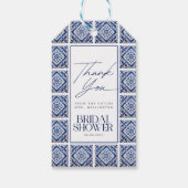 ブルータイルズ 地中海のレシピカード ブライズシャワー ギフトタグ (裏面)