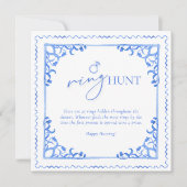 ブルータイルブライダルシャワーリングや輪狩り表記号 (正面)