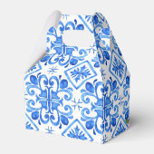 ブルータイルブーゲンビリア赤ちゃんシャワーカスタム フェイバーボックス (裏面サイド)