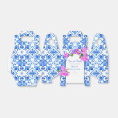 ブルータイルブーゲンビリア赤ちゃんシャワーカスタム フェイバーボックス (折り畳みなし)