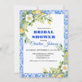 ブルータイルレモンとモロッコポジターノブライダルシャワー セーブザデート (正面)