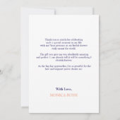 ブルータイルレモングラツィエミルブライダルシャワー サンキューカード (裏面)