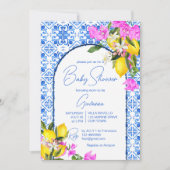 ブルータイルレモンズブーゲンビリア地中海の 招待状 (正面)