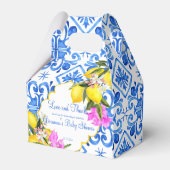 ブルータイルレモンブーゲンビリアカスタムの好意の贈り物 フェイバーボックス (正面サイド)