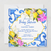 ブルータイルレモンブーゲンビリアAmalfi赤ちゃんシャワー (正面)