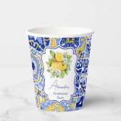 ブルータイルレモン卒業式 紙コップ (正面)