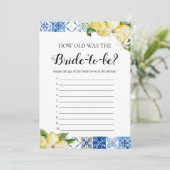 ブルータイルレモン新婦の試合は何歳だった 招待状 (スタンド正面)