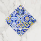 ブルータイルレモンScriptありがとうブライダルシャワー フェイバータグ (裏面)