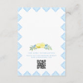 ブルータイルレモ地中海のン結婚ズ詳細 エンクロージャーカード (裏面)